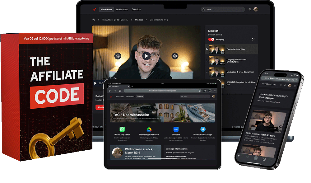 Der Affiliate Code von Marek Rühl: Dein Erfolgshebel für ein automatisiertes Online-Business